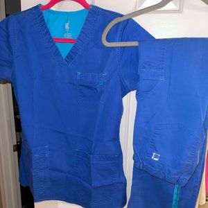 Mc2 royal blue scrub set